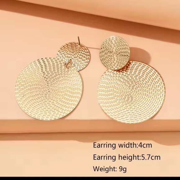 Earrings Bohemian Geometric Round Women's New f27 - Picture 3 of 3